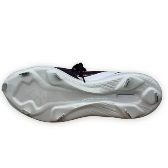 Adidas Icon 7 Metal Baseball Cleats Burgundy White FZ1555 Men’s Size 12.5 Shoes - Picture 4 of 6